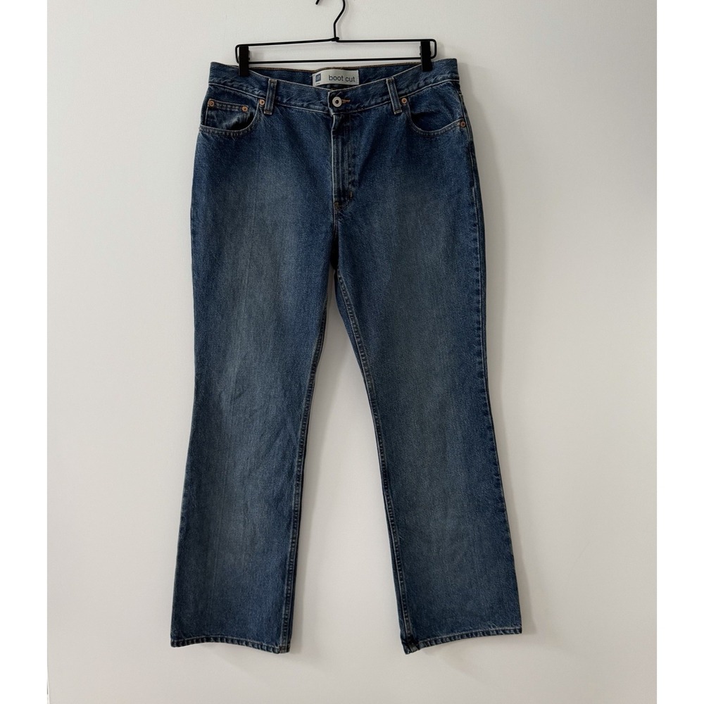 Vintage Gap Bootcut Jeans Womens 14 34x32 Medium Wash Cotton Y2K Denim Loose